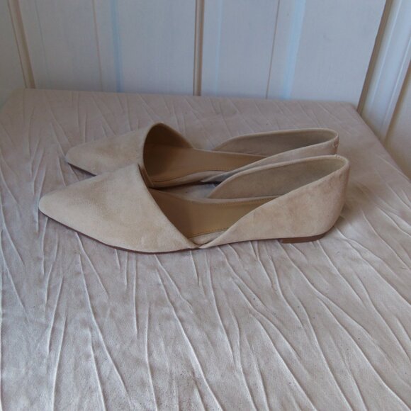NEW J Crew Zoe D'Orsay Flats Tan Suede sz 8 - Picture 7 of 16